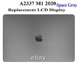 13.3 For MacBook Air A2337 M1 2020 EMC 3598 Space Gray LCD Screen Replacement
