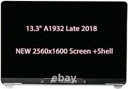 13.3 LCD Display for MacBook Air A1932 Late 2018 MVFH2 MVFJ2 Screen +Shell Grey