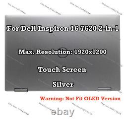 16 FHD LCD Display Touch Screen Panel Assembly For Dell Inspiron 16 7620 2-in-1