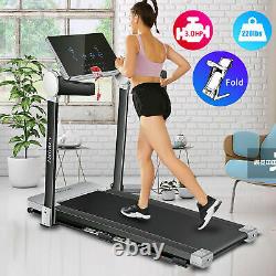 2.25 3.25HP Electric Treadmill Folding Incline Running Machine 2-IN-1 with APP