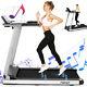 2.25HP Foldable Treadmill WithBluetooth Speaker 2-in-1 Running Machine Fitness