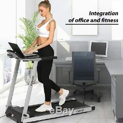 2.25HP Foldable Treadmill withBluetooth Speaker Running Machine 2-in-1 Home-Gym//