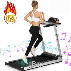 2.25HP Folding Treadmill Runing Machine with LCD Monitor 2 in 1 Free Shippment