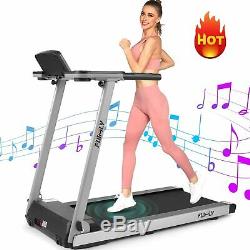 2.25HP Folding Treadmill With Bluetooth Speaker Running Machine 2-in-1 Home Gym