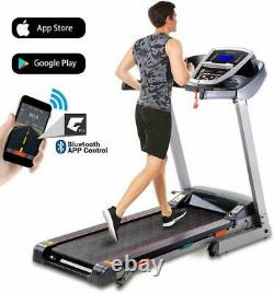 2 in 1 Folding Treadmill 3.0HP Under Desk Electric Running Machine w APP Control