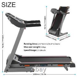 2 in 1 Folding Treadmill 3.0HP Under Desk Electric Running Machine w APP Control