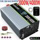 2000With4000W Power Inverter DC 12V to 120V AC CAR Transformer PURE SINE WAVE LCD