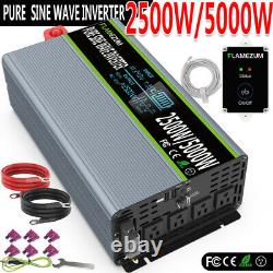 2500W 5000W DC 24V To AC 110V 120V Power Inverter Pure Sine Wave AC Converter US