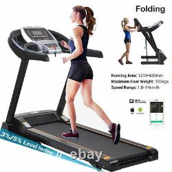 3.25HP 7-IN-1 Electric Treadmill Folding Incline Heavy Duty Running Machine APP