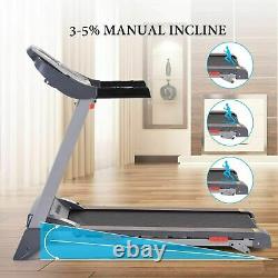 3.25HP Electric Treadmill Folding Incline Heavy Duty Running Machine with Gift