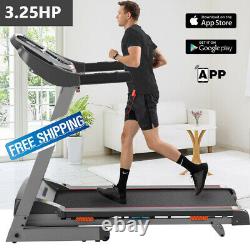 3.25HP Electric Treadmill, Home Incline Folding Jogging Running Machine with APP