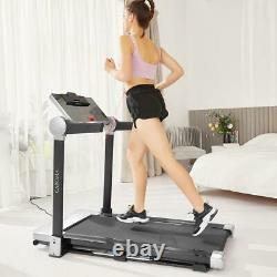 3HP Electric Folding Treadmill Fitness Large LED Display 12 Preset Programs, HOME