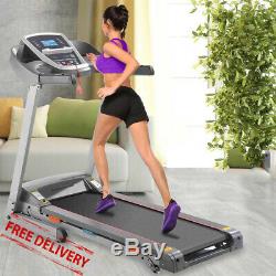 3HP Folding Treadmill Running Jogging Machine With APP Control Bluetooth USA