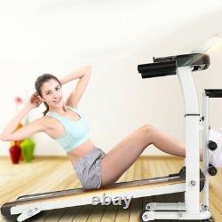 4 in 1 Folding Manual Treadmill Working Machine Cardio Fitness Exercise Incline