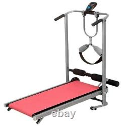 4 in 1 Folding Treadmill Running Jogging Machine Gym Fitness Mechanical Treadmil