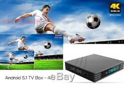 4K Receiver Arabic Sports English Turkish French TV BOX YouTube 5,000 Channels