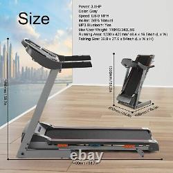 $604.49 3.25HP Electric Treadmill Incline Running Machine APP 330lbs Capacity