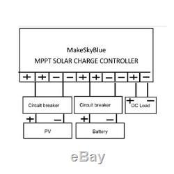 60A MPPT Solar Charge Controller for 12V 24V 36V 48V V118 Charging Regulator