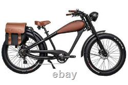 840W 26 Fat Tire Retro Classic Electric Bicycle 48V E-Bike LCD Display Gray