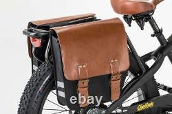 840W 26 Fat Tire Retro Classic Electric Bicycle 48V E-Bike LCD Display Gray