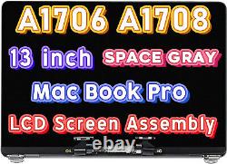 A++ Apple Macbook Pro 13 A1706 A1708 2016 2017 Gray LCD Display Screen Assembly