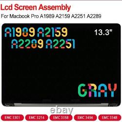 A+ For MacBook Pro A1989 A2159 A2289 A2251 LCD Screen Display Assembly EMC 3348