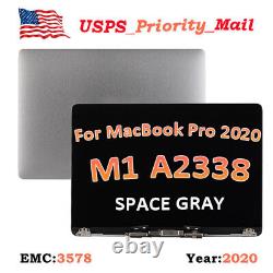 A2338 For MacBook Pro 13.3 M1 2020 LCD Screen Replacement Display Assembly Gray