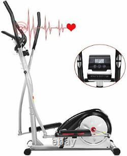 ANCHEER 2 IN 1 Fitness Machine Elliptical Bike Exercise Cardio Machine FREE GIFT