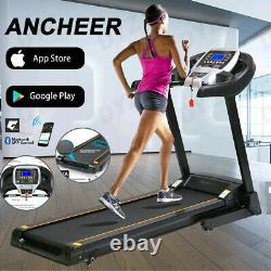 ANCHEER 3.25HP Folding Electric Treadmill Incline Running Machine withAPP Control