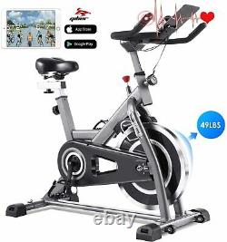 ANCHEER Bicycle Cycling Fitness Exercise Stationary Bike Cardio Home Indoor Gray