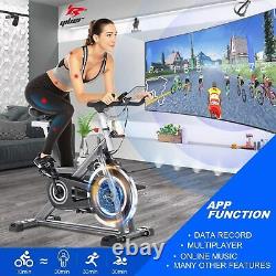 ANCHEER Bicycle Cycling Fitness Exercise Stationary Bike Cardio Home Indoor Gray