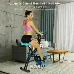 ANCHEER Folding US FAST+Stationary Upright Folding Exercise Bike Workout Cycling