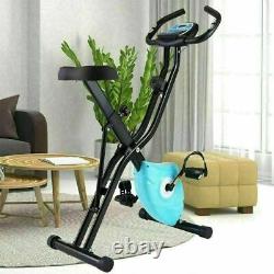 ANCHEER Folding US FAST+Stationary Upright Folding Exercise Bike Workout Cycling