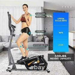 ANCHEER Magnetic Elliptical Exercise Cardio Machine Trainer Fitness APP Home/Gym