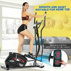 ANCHEER Magnetic Elliptical Exercise Fitness Training Machine Cardio Mute Quiet