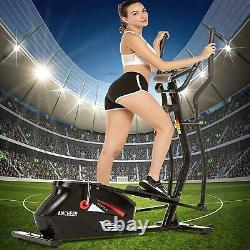 ANCHEER Magnetic Elliptical Exercise Fitness Training Machine Home Cardio Mute/