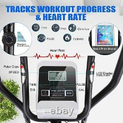 ANCHEER Magnetic Elliptical Exercise Fitness Training Machine Home Cardio Mute. /
