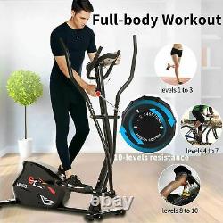 ANCHEER Magnetic Elliptical Machine Exercise Training Cross Trainer Home Gym