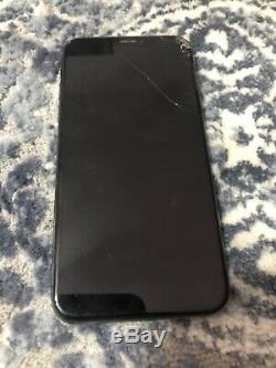 APPLE iPhone X 64GB Space Gray (Sprint) Cracked Screen No LCD/Screen Display