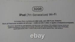 Apple iPad 7th Gen 32GB, Wi-Fi, 10.2 in, Space Gray Original Box w accessories