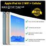 Apple iPad Air 2 16/32/64/128GB Wi-Fi + Cellular 4G Unlocked 9.7 Black/White