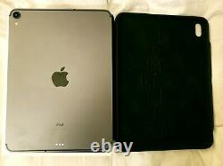 Apple iPad Pro 11-Inch 256GB Space Gray A2013 WiFi + Cellular with Protective Case