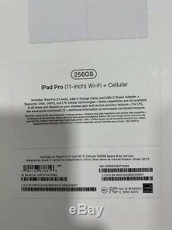 Apple iPad Pro 11 inch Wi-Fi + Cellular 256GB in Box Verizon
