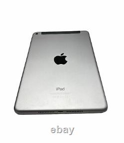 Apple iPad mini 4 16GB Wi-Fi + Cellular 7.9 Unlocked Space Gray C Grade MK862LL