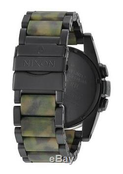 Authentic Nixon Unit SS Matte Black/Camo Watch New in Box! A360 1428 A3601428