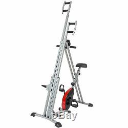 BCP 2 in 1 Vertical Climber Machine and Exercise Bike Black/Gray