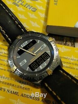 Breitling Aerospace Chronometer F75362 Chronograph 18k & Titanium WithBox & Papers