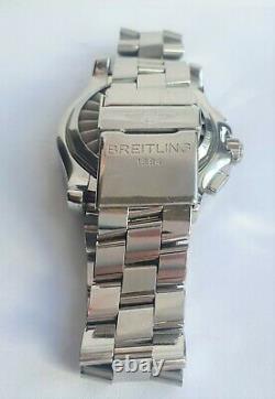 Breitling Airwolf A78363 Blue Dial Stainless Steel Strap Great Condition Backlit