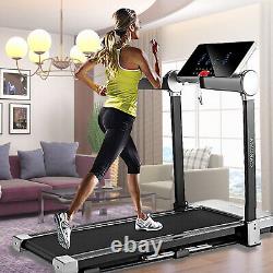 CAROMA 3.0HP Electric Treadmill Folding Running Machine with Large LCD Display