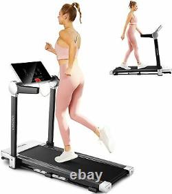 Caroma 3.0HP Folding Electric Treadmill, Make Home & Office Be Your Gym! +LCD